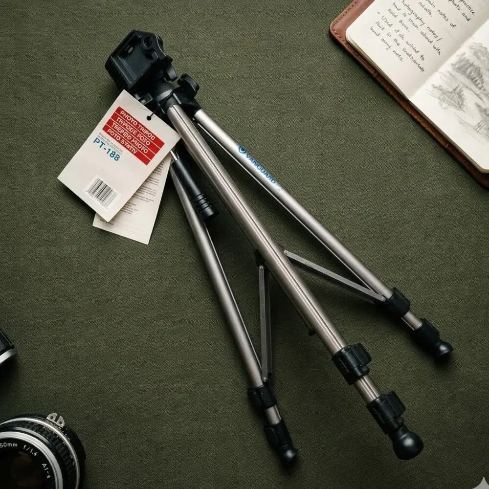 Vanguard PT-188 Aluminum Camera Tripod NWT Adjustable Pan Tilt Quick Release
